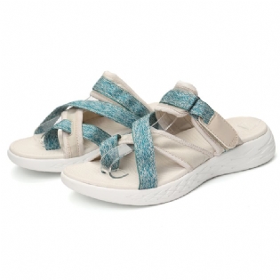Kvinder Casual Clip Toe Hook Loop Sports Hjemmesko