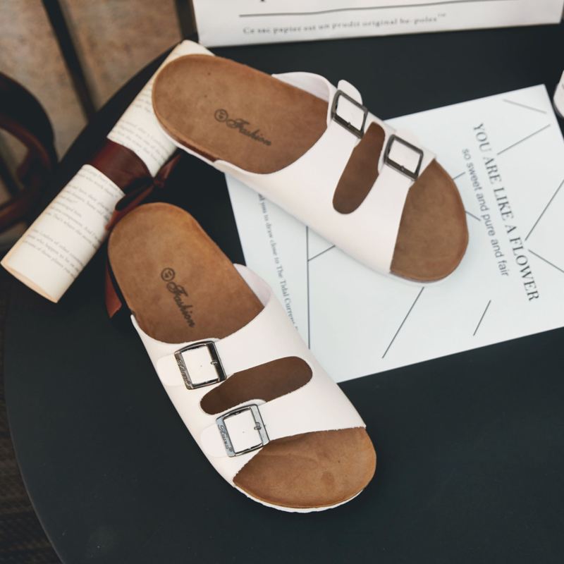 Mænd Åndbar Åbnet Skridsikker Beach Casual Slide Hjemmesko