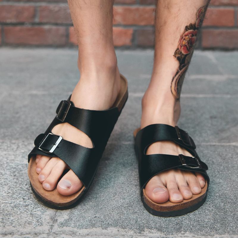 Mænd Åndbar Åbnet Skridsikker Beach Casual Slide Hjemmesko