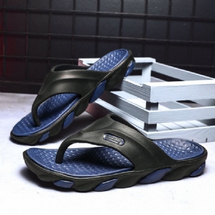 Mænd Åndbar Blød Bund Skridsikker Strandflip Flops Casual Hjemmesko