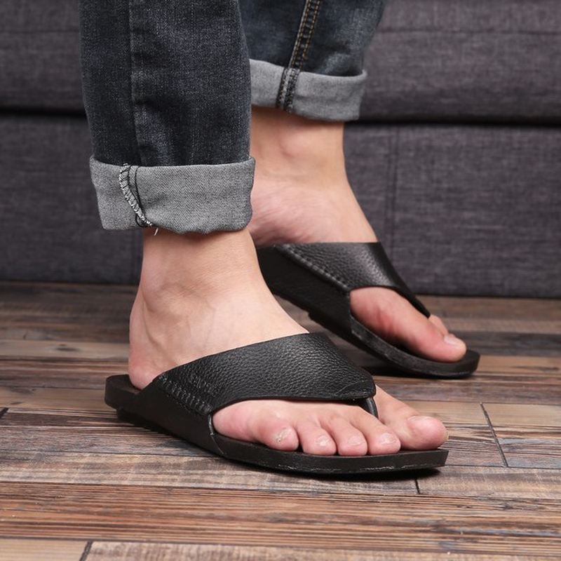 Mænd Casual Home Indendørs Slip-on-tøfler