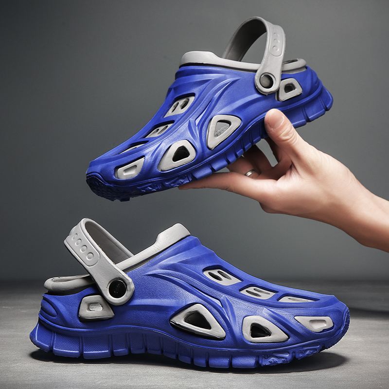 Mænd Hollow Out Åndbar Skridsikker Blød Sål Udendørs Casual Sandaler Strandtøfler