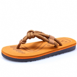 Mænd Soft Sole Clip Toe Slippers Sommer Strandsko