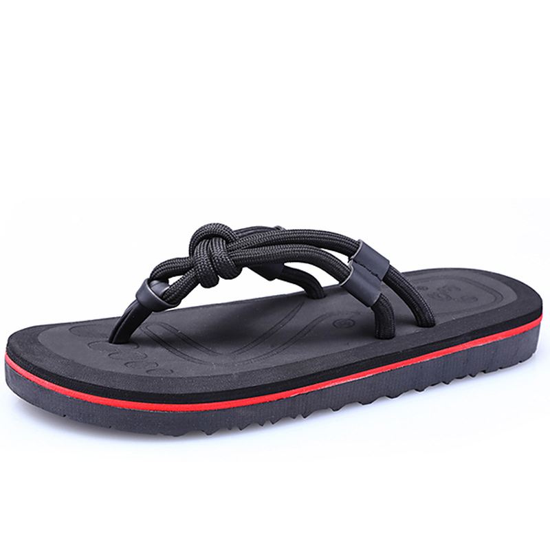 Mænd Soft Sole Clip Toe Slippers Sommer Strandsko
