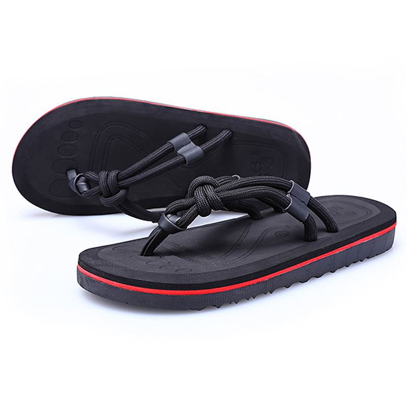 Mænd Soft Sole Clip Toe Slippers Sommer Strandsko