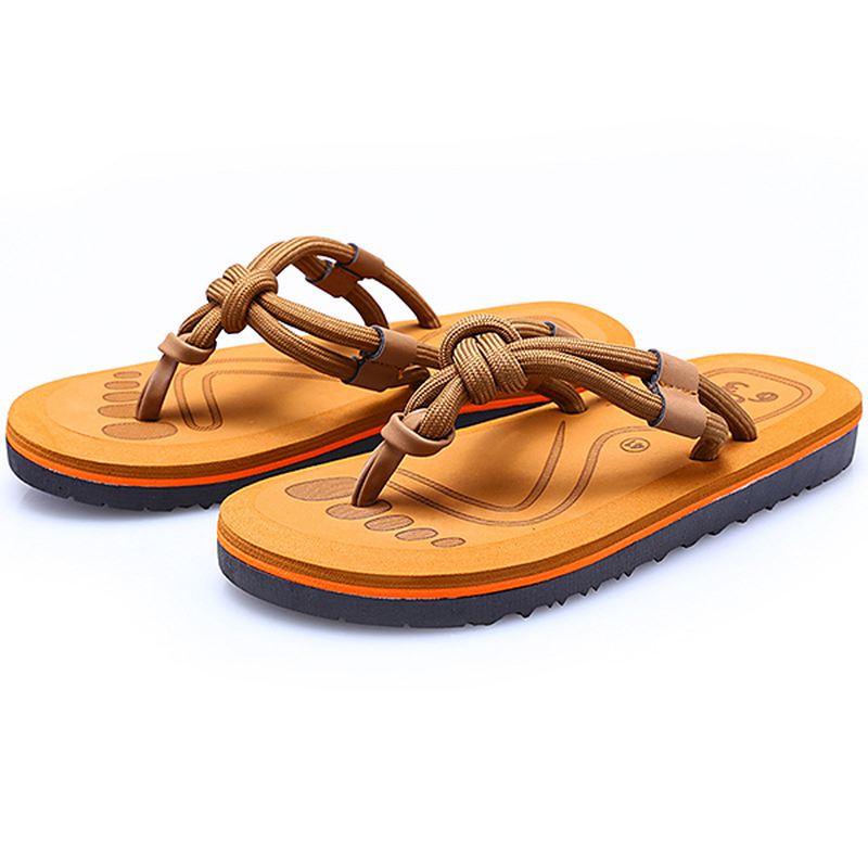 Mænd Soft Sole Clip Toe Slippers Sommer Strandsko