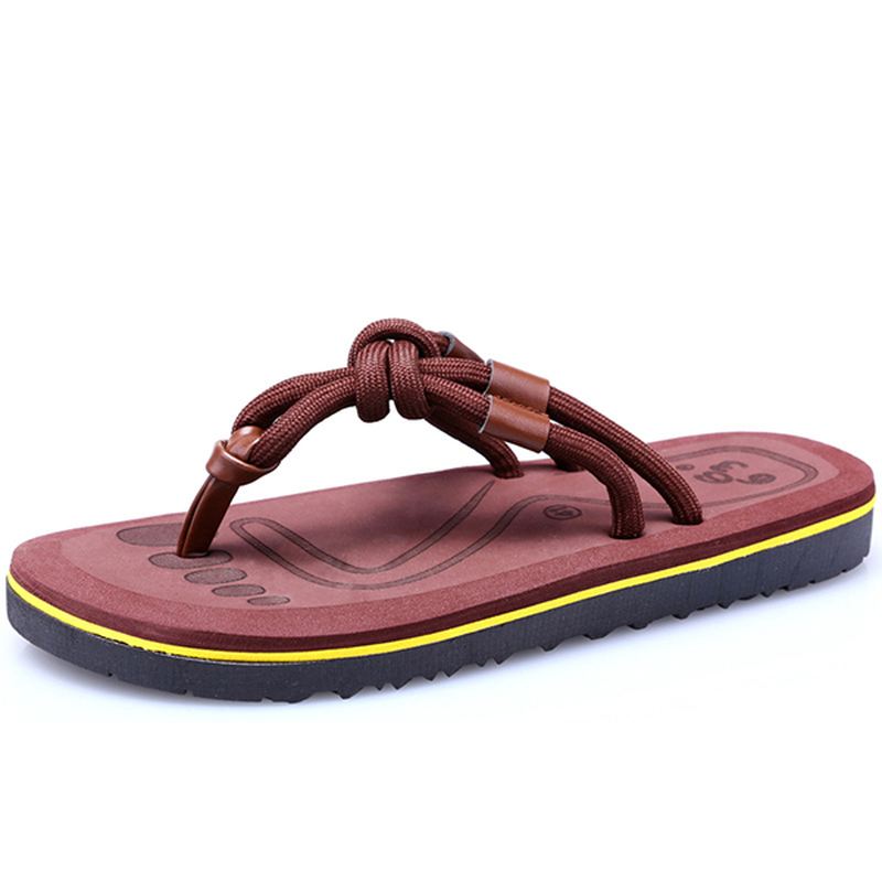 Mænd Soft Sole Clip Toe Slippers Sommer Strandsko