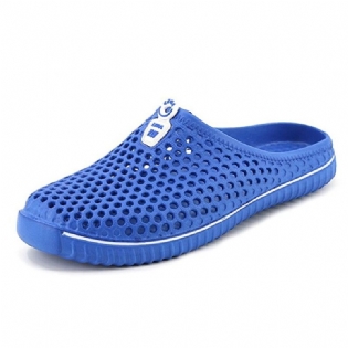 Udhulede Åndbare Sandaler Med Åben Hæl
