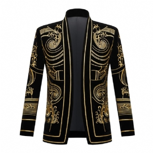 Herre Blazer Singer Stage Performance Kostume