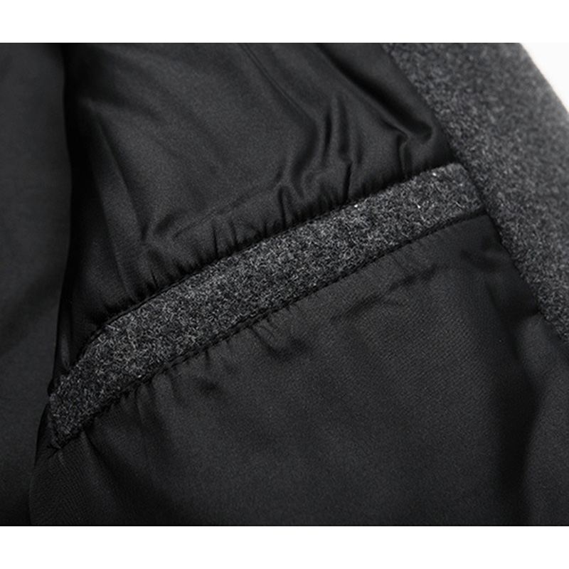 Herre Business Casual Ulden Trenchcoat Mellemlang Enkeltradet Slim Fit Frakke