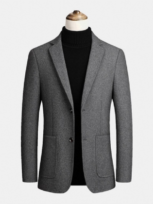 Herre Ulden Enkeltradet Stor Lommerevers Tykke Business Trenchcoats