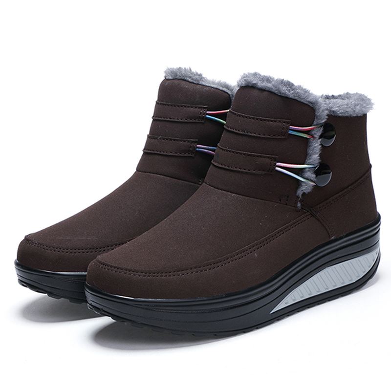 Kvinder Vinter Slip On Hold Warm Støvler