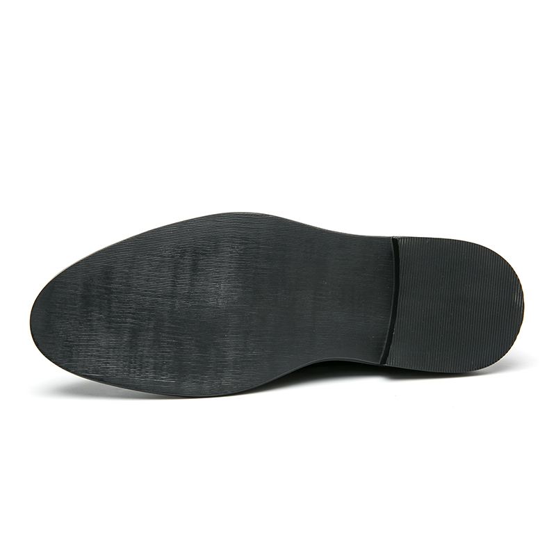 Mænd Brogue Elastic Slip På Chelsea-støvler