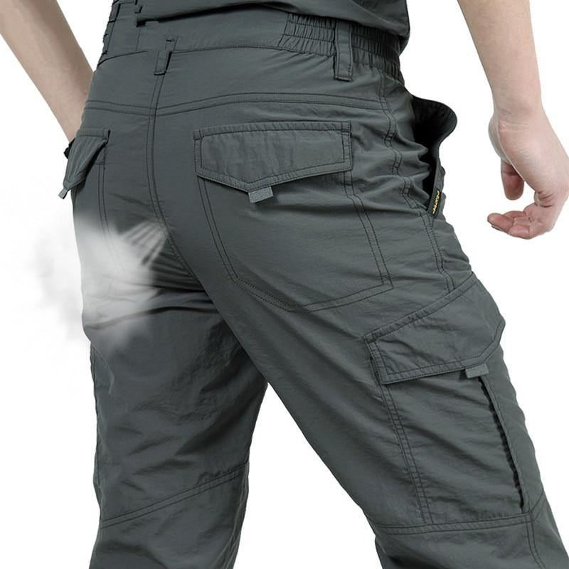 Åndbar Letvægts Vandtæt Hurtigtørrende Casual Bukser Mænd Sommer Army Military Style Bukser Herre Tactical Cargo Bukser Herre