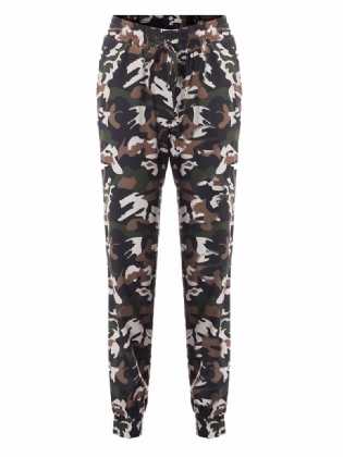 Casual Kvinder Skinny Camouflage Bukser
