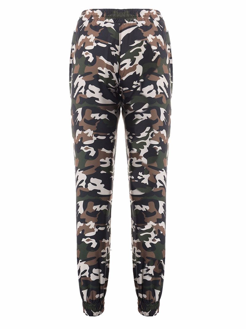 Casual Kvinder Skinny Camouflage Bukser