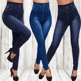 Elastic Shaping Yoga Bukser Fitness Sports Leggings Højtalje Gym Workout Løbetights