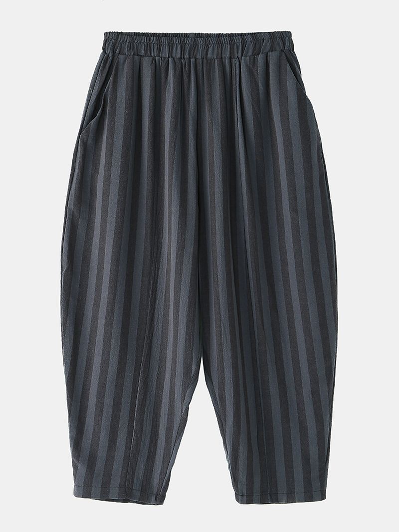 Herre Patchwork Snøring Casual Harem Bukser Med Lomme