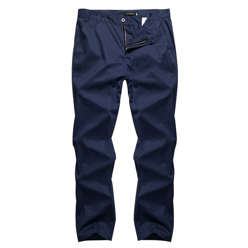 Herre Regular Fit Bukser Cargo Chino Business Casual Lange Bukser Slack Plus Størrelse