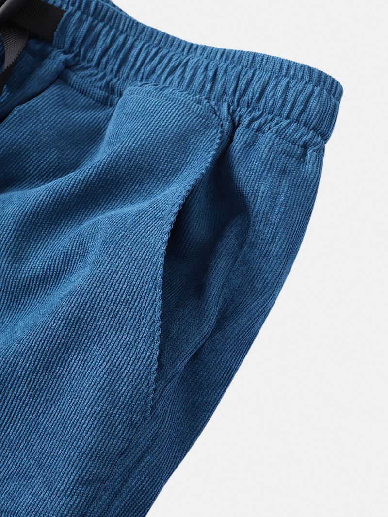 Herre Sidelomme Elastisk Talje Løse Cargobukser