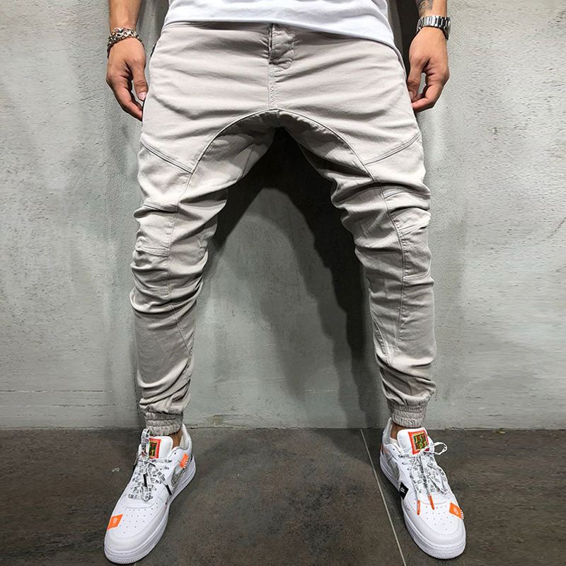 Hip Hop Side Lynlås Bukser Herre Leggings