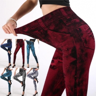 Hofteløftning Høj Elasticitet Niende Bukser Kvinder Sexet Legging