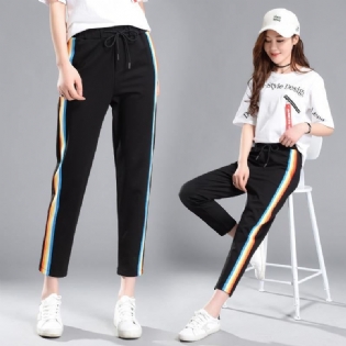 Joggingbukser Sportstøj Regnbuebukser Kvinder Sorte Harembukser Harajuku Plus Size Kpop Bukser Kvinder Casual