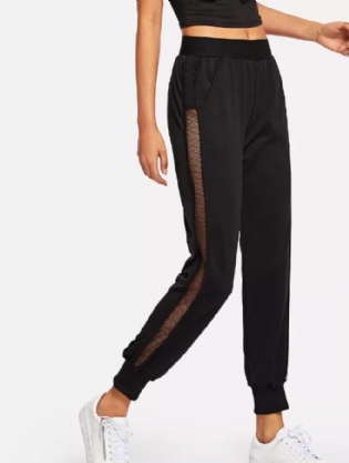Mesh Webbing Bukser Sport Casual Color Bukser