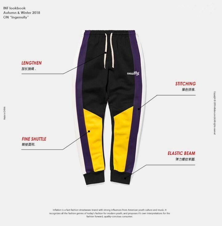 Skinny Hip Hop Mode Mænd Cargo Bukser Casual Ankellang Harem Jogger Elastisk Talje Herre Casual Sweatpants
