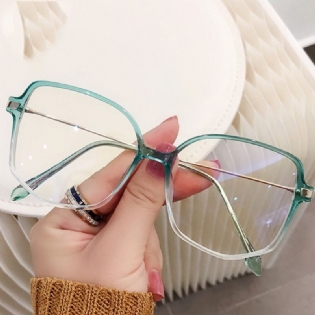 Anti-blue Light Flad Spejl Dame Retro Big Frame Brillestel