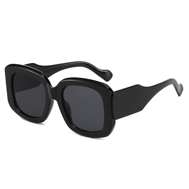 Dame Trendy Big Frame Mode Europæiske Og Amerikanske Square Solbriller