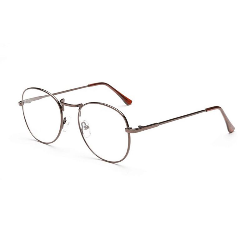 Herre Kvinder Letvægts Rund Stel Fake Glasses