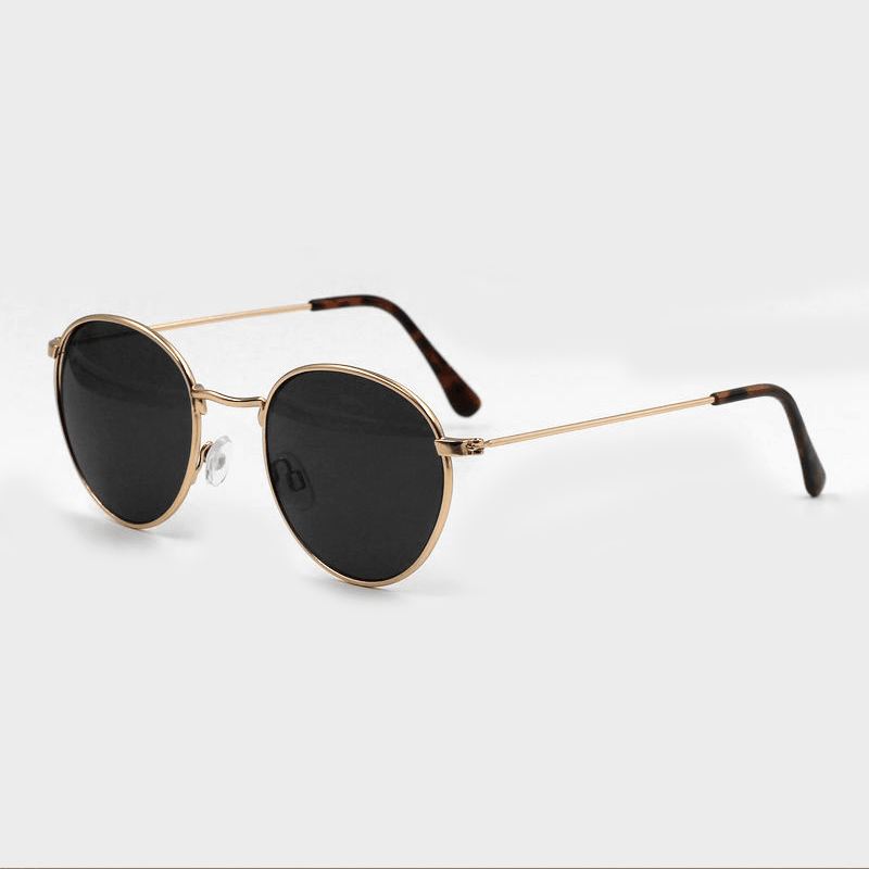 Kvinder Rund Form Fuld Metal Stel Personlighed Casual Mode Udendørs Uv-beskyttelse Solbriller