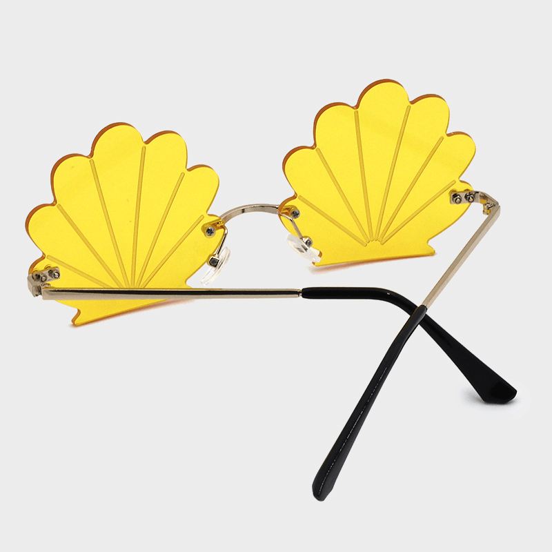 Kvinder Shell Shape Rammeløs Personlighed Casual Udendørs Uv-beskyttelse Solbriller