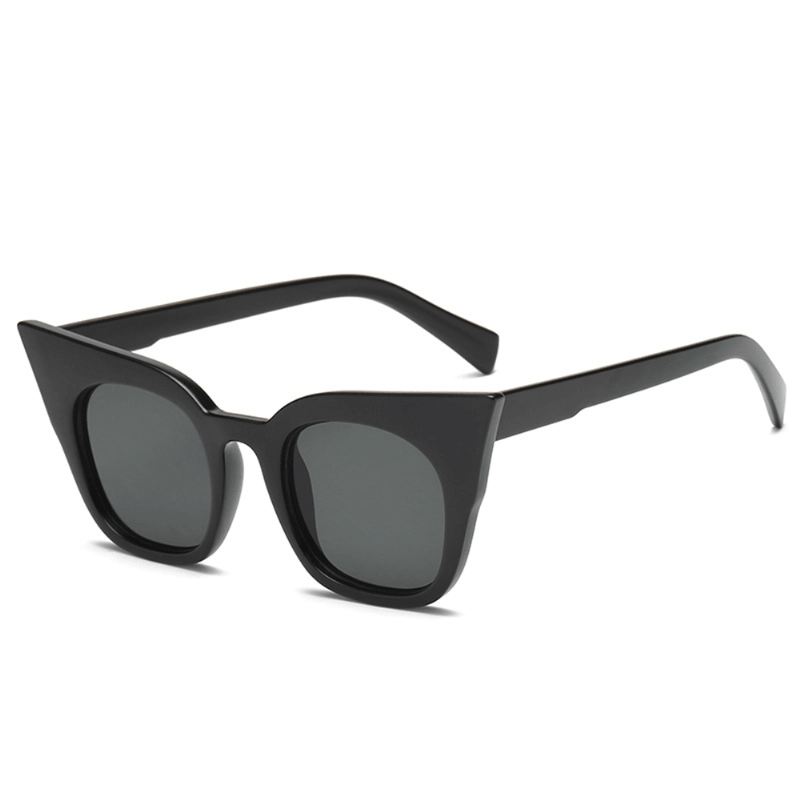 Kvinder Vintage Kat Eye Uv400 Rund Stel Solbriller Sommer Udendørs Briller Eyewear