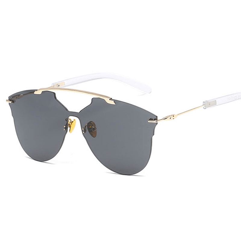 Mænd Kvinder Tyndt Metalstel Solbriller Casual Outdoor Anti-uv Hd Eyeglaases