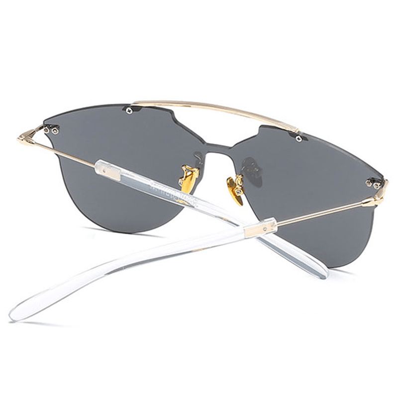 Mænd Kvinder Tyndt Metalstel Solbriller Casual Outdoor Anti-uv Hd Eyeglaases