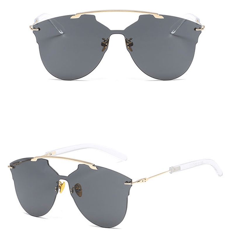 Mænd Kvinder Tyndt Metalstel Solbriller Casual Outdoor Anti-uv Hd Eyeglaases