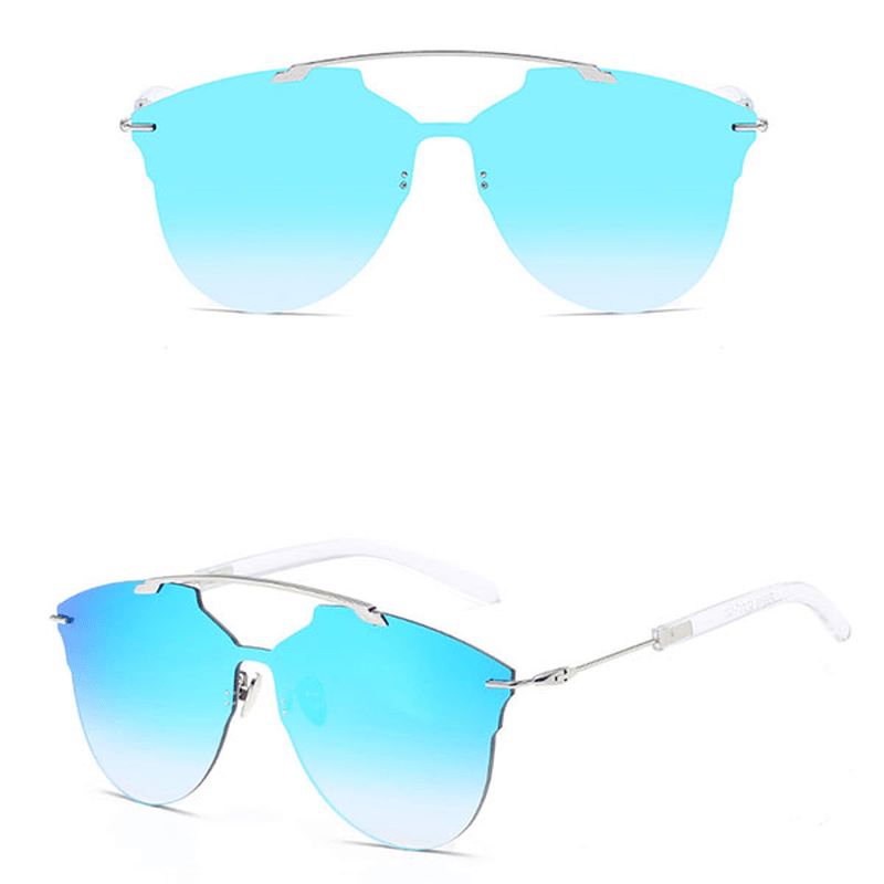 Mænd Kvinder Tyndt Metalstel Solbriller Casual Outdoor Anti-uv Hd Eyeglaases