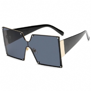 Mode Metal Dame Stor Frame Kantløse Solbriller Solbriller