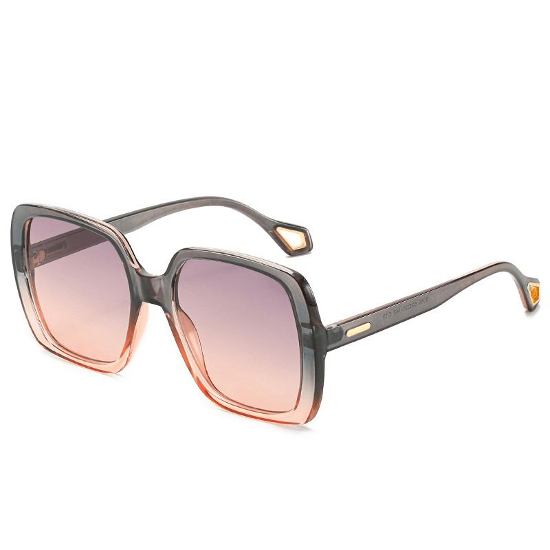 Mode Square Frame Retro Dame Solbriller