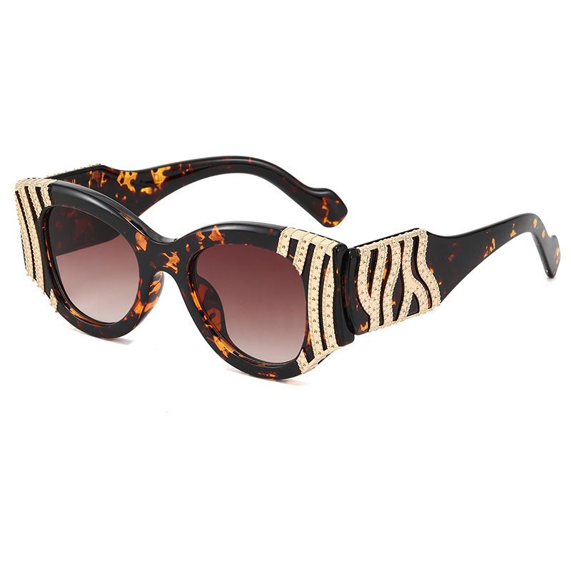 Net Røde Solbriller Kvinde Trend Mode Solbriller Kvinde Leopard Briller
