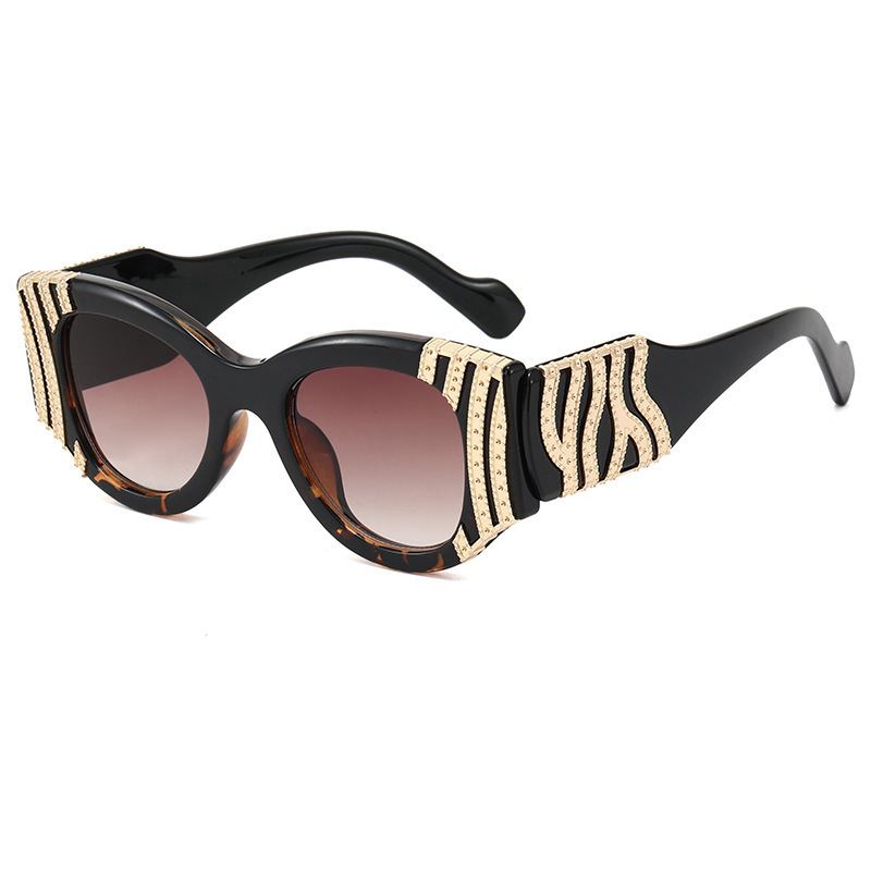 Net Røde Solbriller Kvinde Trend Mode Solbriller Kvinde Leopard Briller