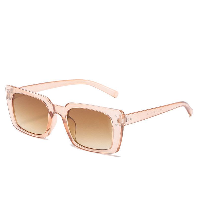 New Square Midin Solbriller Kvinde Lyse Sort Trend Grænseoverskridende Solbriller Mode Street Shooting Live Briller