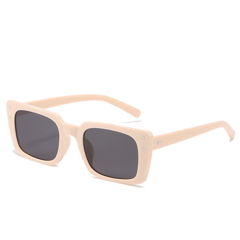 New Square Midin Solbriller Kvinde Lyse Sort Trend Grænseoverskridende Solbriller Mode Street Shooting Live Briller