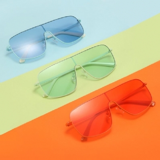 One-piece Solbriller Kvinde Personlighed Farve Briller Street Mode Trendy Solbriller