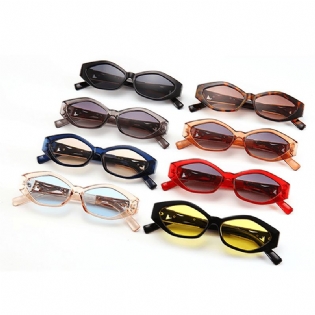 Unisex Angular Kat Eye Solbriller Ben Jumping Cheetah Guld Dekorative Solbriller