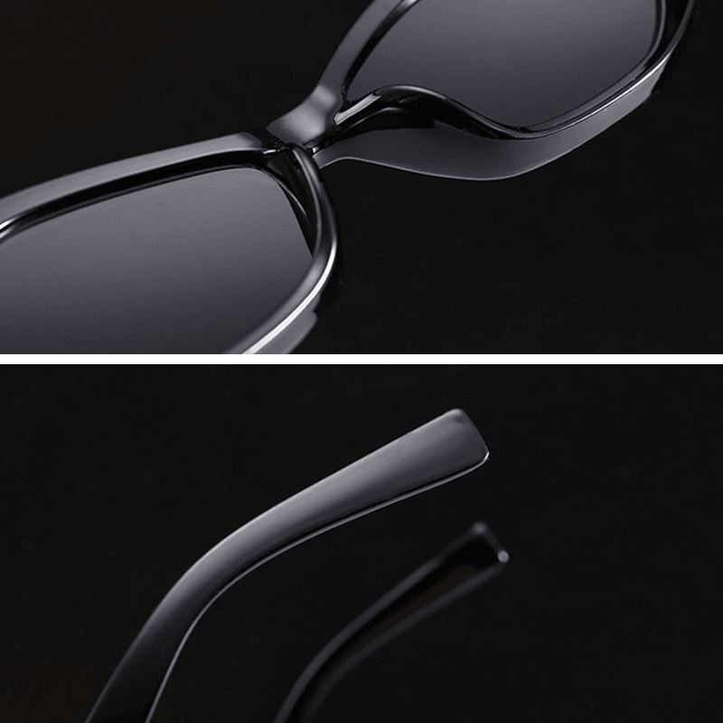 Unisex Angular Kat Eye Solbriller Ben Jumping Cheetah Guld Dekorative Solbriller