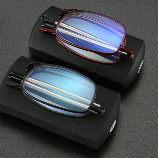 Unisex Anti-blåt Lys Foldbart Bærbart Teleskopisk Strækstel Forældregave Læsebriller Presbyopiske Briller