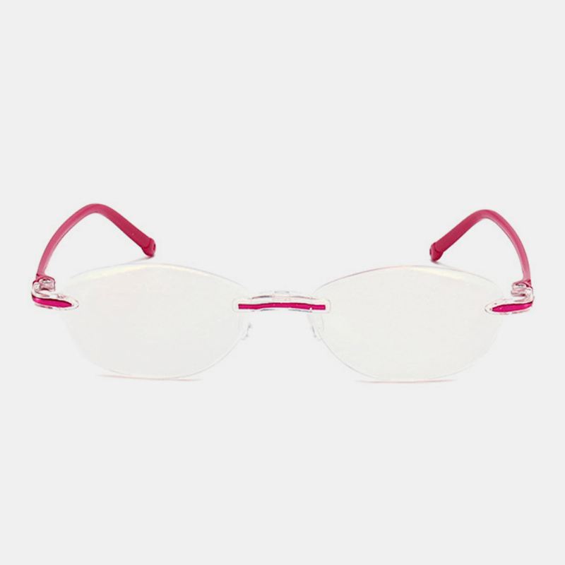 Unisex Anti-blue Light Rammeløs Hd Diamond Trimming Dual-use Læsebriller Presbyopiske Briller